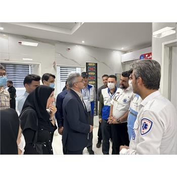 بازدید رئیس مرکز مدیریت بیماری‌های واگیر وزارت بهداشت از مرز خسروی در راستای ارزیابی آمادگی خدمات سلامت اربعین